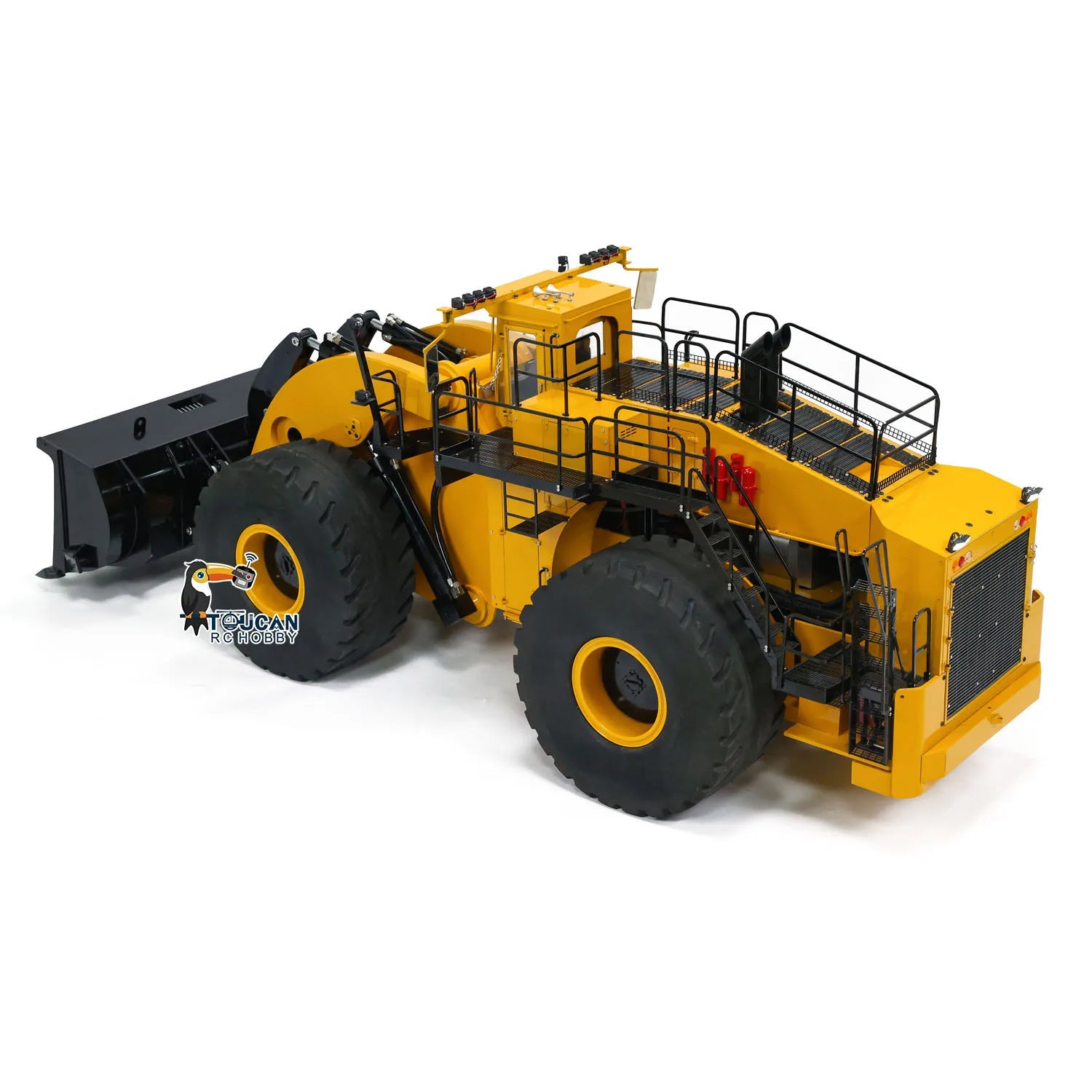 1/14 L2350 Heavy RC Hydraulic Loader RTR Machine FlySky ST8 Radio Control Construction Vehicle Car Smoking Unit Light Sound Toy