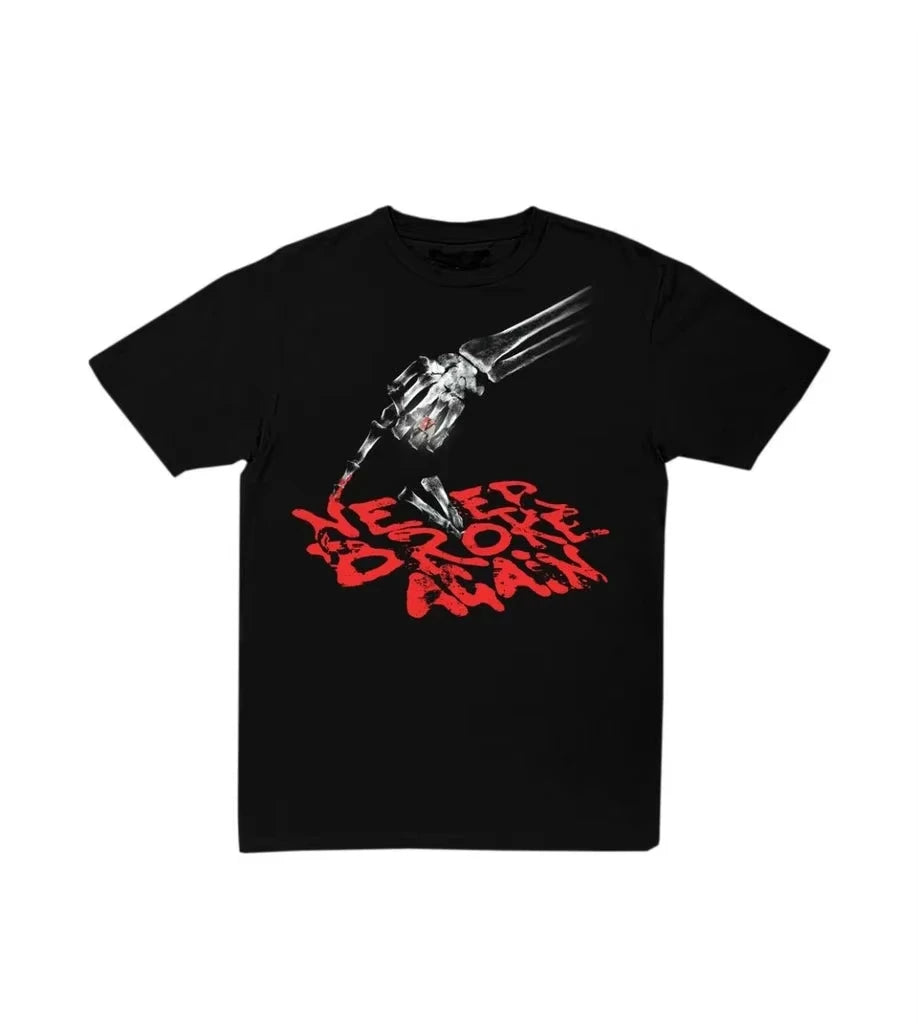 Vlone Skull Playeras De mujeres Graphic T Shirts Y2k Cotton T-shirt for Men and Women Short Sleeves New in Top & Tees 4399