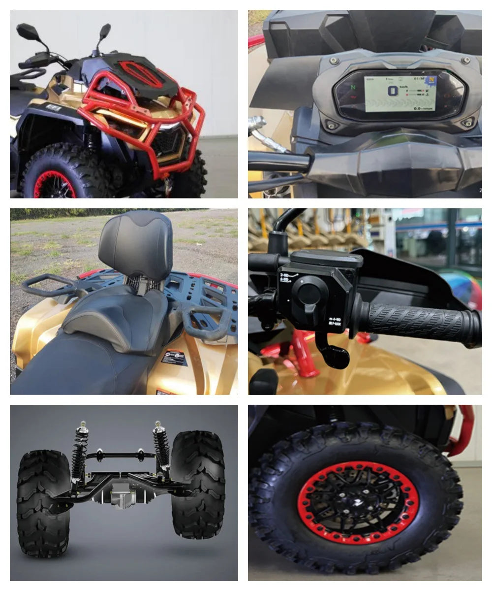 4 Wheeler Quad Bikes 1000cc Quad ATV All Terrain Vehicle Quad Bike New Automatic Design 4x4 Drive Off-road Motorcycle For Adult