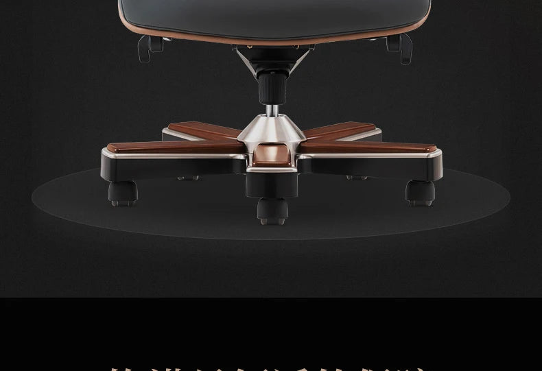 Italian Light Luxury Chiar Leather Boss Office Cowhide Comfortable President Chair Swivel Computer Silla Oficina Furniture