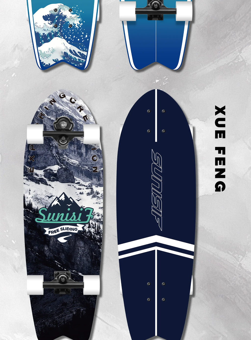 Surfskate Board Fishtail Smooth Outdoor Cruising Based Pump Board Surf Trainer Electric Skateboard Surf High Speed Portable