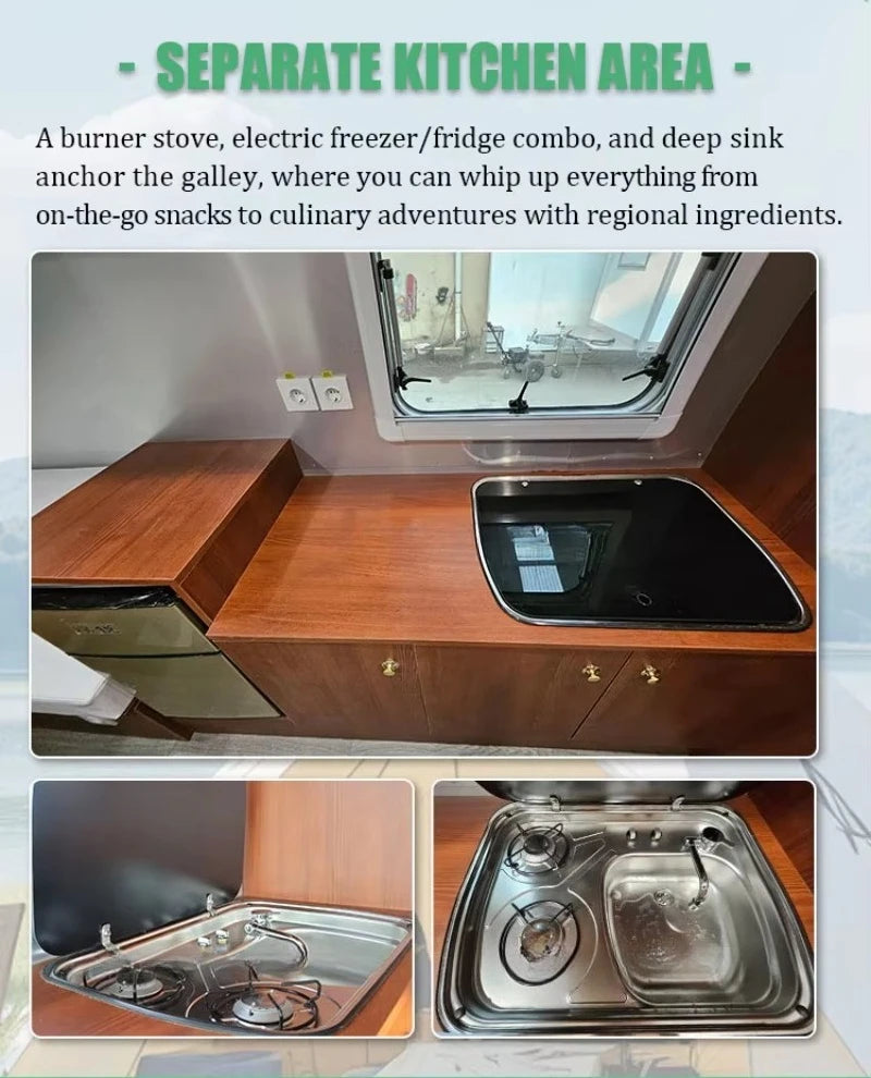 Customized Mobile Home Caravan Factory's NEW Design Expandable Container House Trailer for Travel on Sale