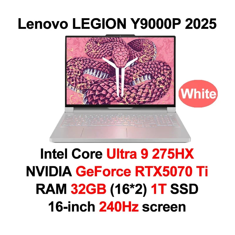 2025 Lenovo LEGION Y9000P E-sports Gaming Laptop Ultra 9 275HX GeForce RTX 5070 /5080 RAM 32GB 1T SSD 16-inch Gaming Notebook PC