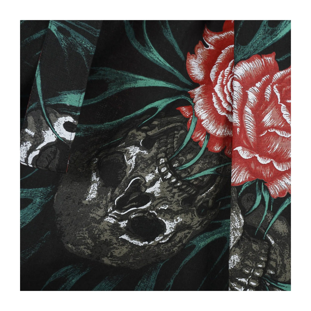 TOP-YAMAMOTO Japanese original design dark niche skull print casual pants