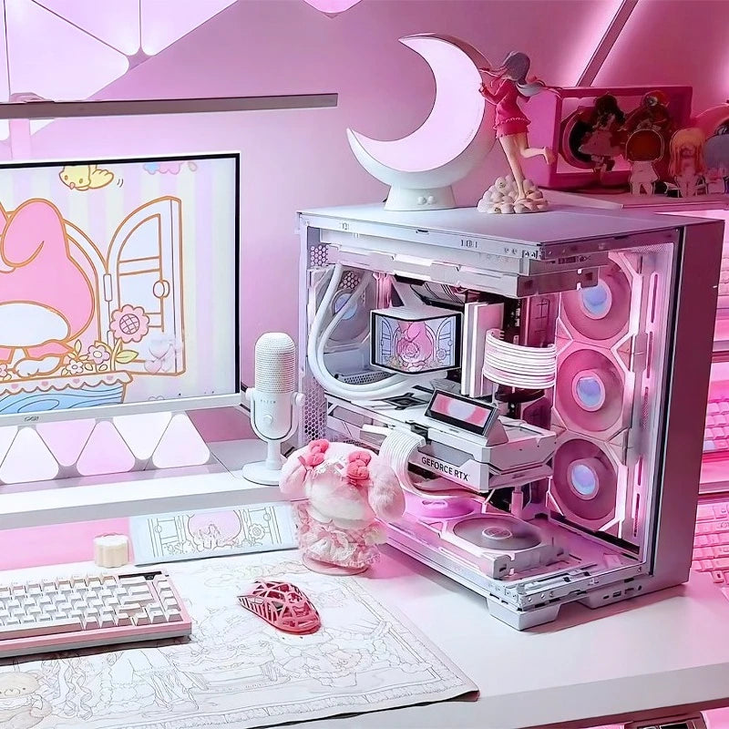 O11D EVO pure white high-end sea view room computer host 9800X3D high-value desktop computer