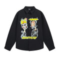 Goth Anime Print Long Sleeve Men's Shirts Y2k Streetwear Designer Tops Oversized T Shirt Korean Japanese Style Punk Man Clothes