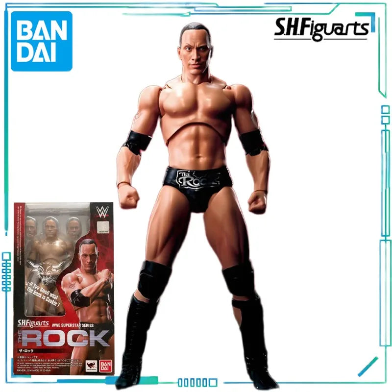 BANDAI Genuine S. H. Figuarts Series Reality Artist Series WWE Kane，Paul Levisk，Steve Austin，Dwayne Johnson Movable Model