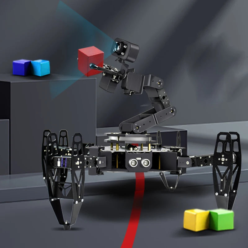 Multi Legged Transport Robot Quadruped Bionic Spider Ai Vision Intelligent Programming Learning Kit Sets Lithium