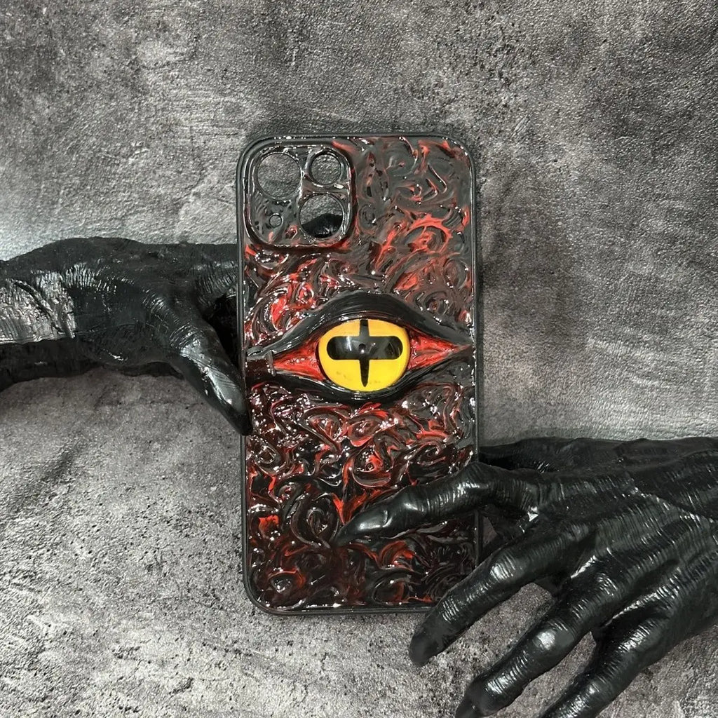 Naruto peripheral Sasuke Sharingan Itachiiiphone16proamx mobile phone case animation handmade luminous Sasuke mobile phone case