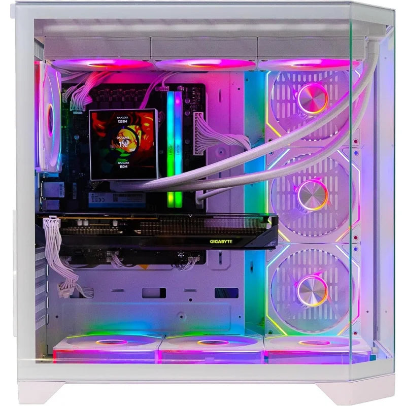 Gaming PC –  i5-14700F, RTX 5060 8GB, 16GB DDR5, 1TB NVMe SSD, 360mm Liquid Cooler With LCD, 700W PSU, 7 ARGB Fans with Remote