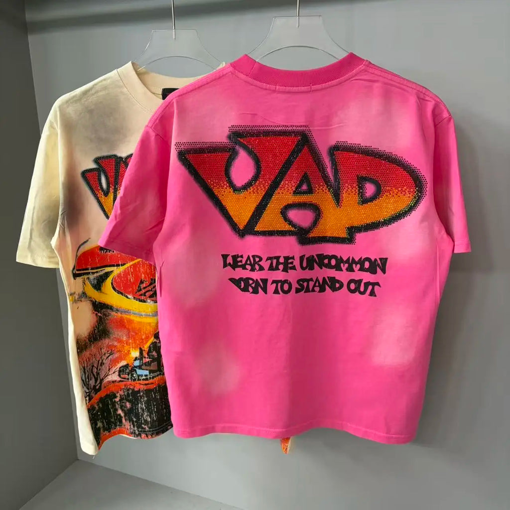 2026 New Fashion Streetwear Shinning Diamond Baggy Tshirts for Men and Women Short Sleeve Rhinestone Cotton Top Tees Oversized