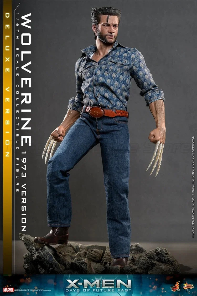 【MT】Hot Toys MMS660 Marvel  X-Men 1973 Version Wolverine Hugh Jackman Full Set Model 12In Soldier 1/6 Action Figure Movable