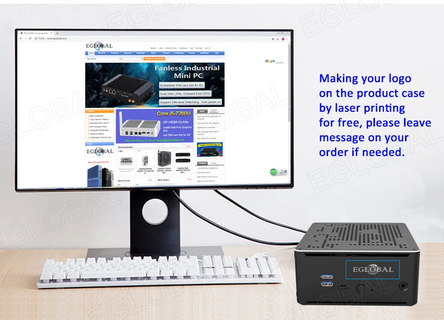 Powerful Mini PC Computer 10th Gen Core I9-10880H 64GB DDR4 MME Office Portable Desktop Computer Embedded Mini PC