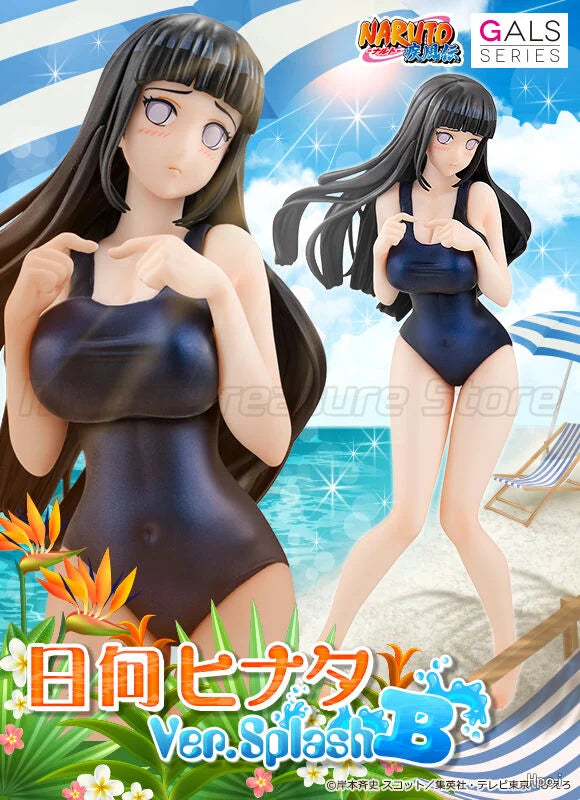 【MT】Original MegaHouse GALS NARUTO Shippuden Hyuuga Hinata Splash B Figure Toy Anime Model Collection