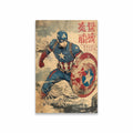 Deadpool Wolverine Art Poster Superhero Hulk Classical Japanese Style Prints Iron Man Spider Man Canvas Painting Decor