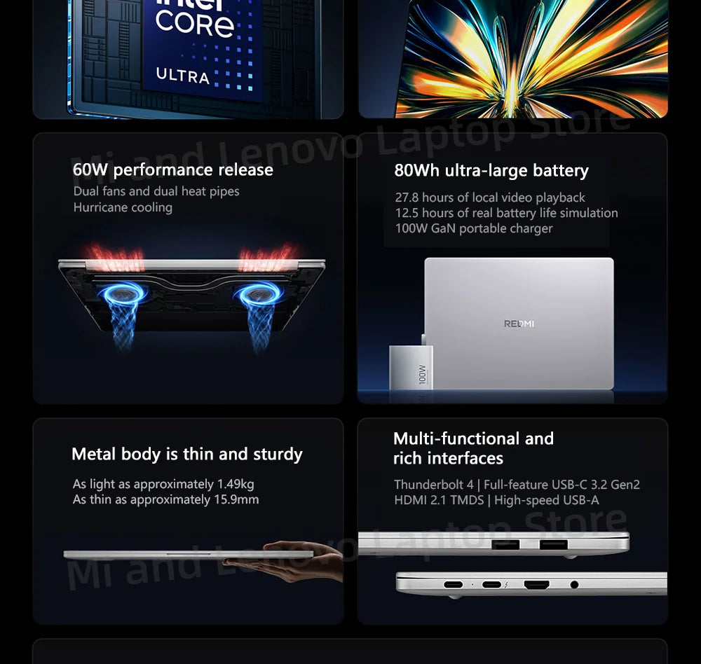 Xiaomi REDMI Book 14 2026 Ultra5-125H 32GB+1TB 14inch 2.8K 120Hz Screen