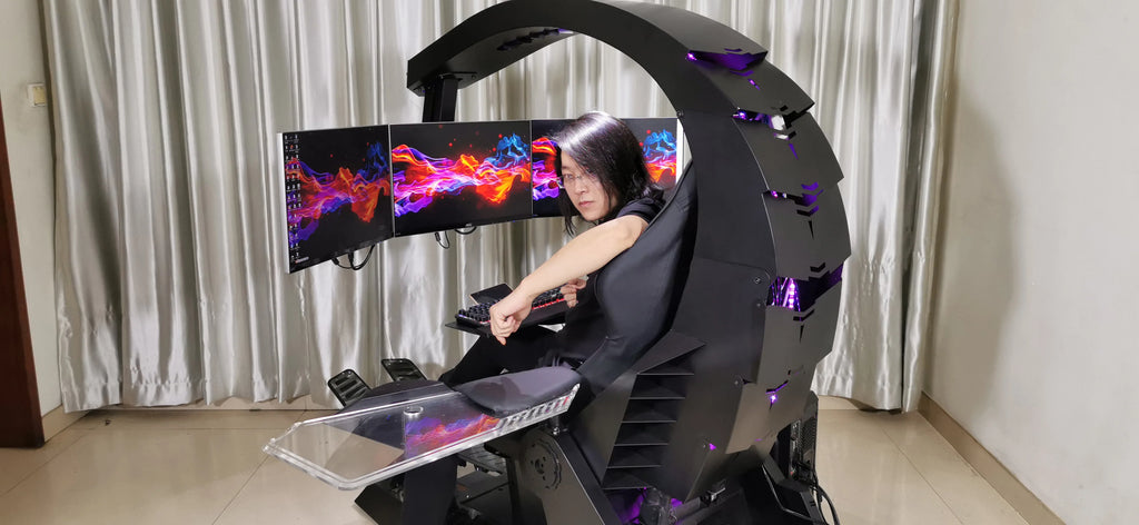 Unicorn Cluvens Brand Scorpio Hot Sell Ergonomic Silica Gamer Chair RGB LED High Back Swivel Racing Gaming Chair With Foot Rest
