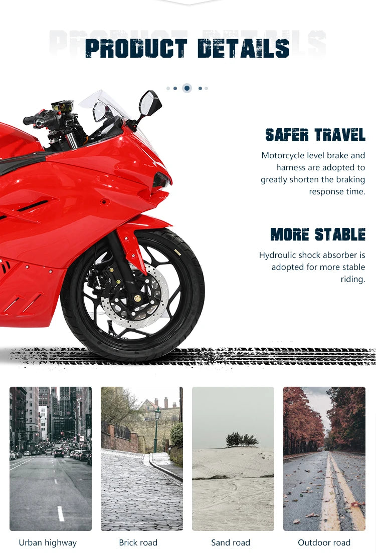 Zuimi High-end 2025 New 150km/h Powerful Racing Motorcycles With 2000w Off Road Electric Motorcycle For Adults