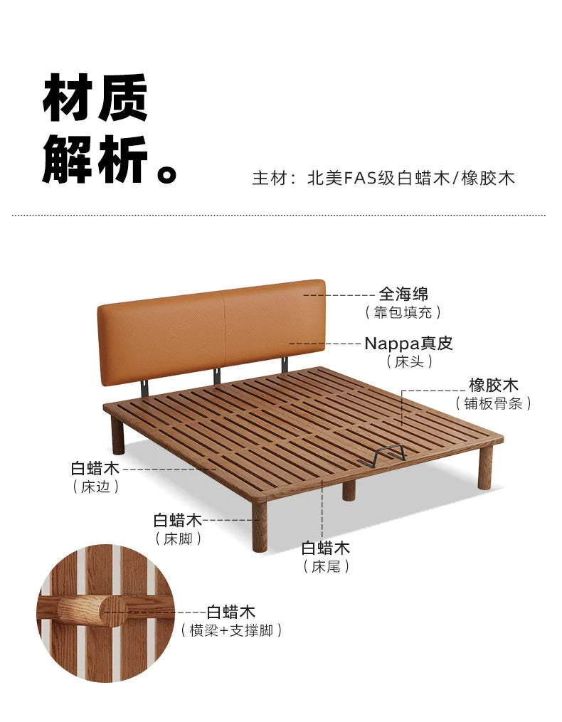 European Modern Bed Frame Double Storage Bedroom Full Size Bed Frame Headboard Nightstands Mobili Per La Casa Home Furniture