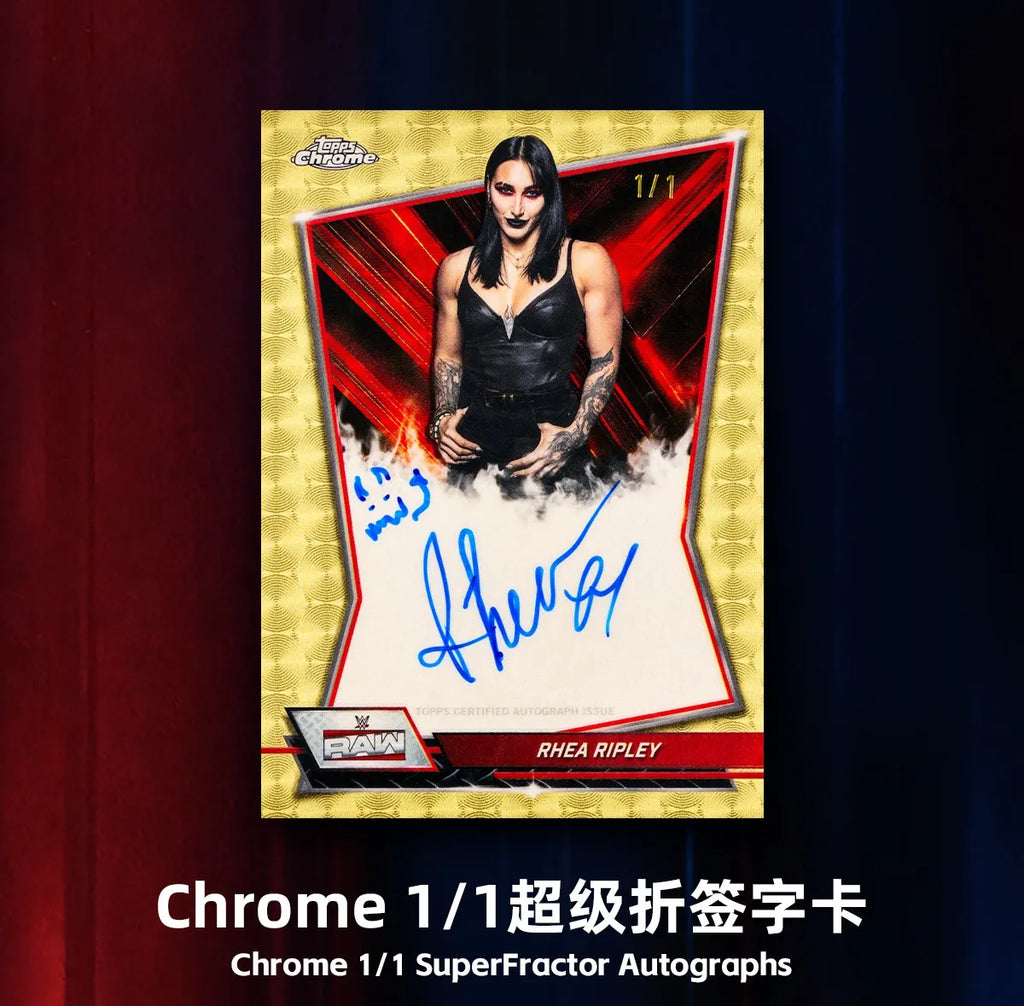 2026 Topps Chrome WWE Card Mega Mystery Box Genuine Trading Cards Game Toys Holiday Birthday Gifts for Boys Girls