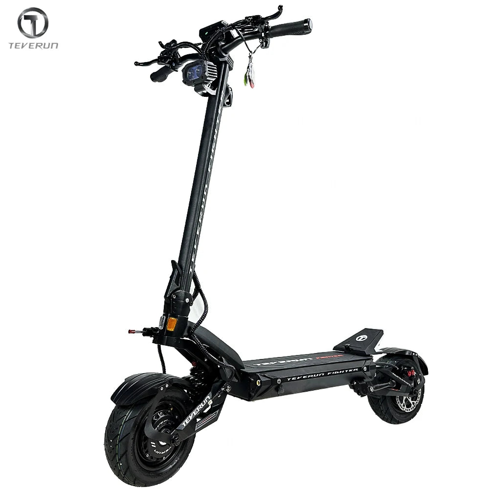 Original Teverun Fighter 11 Plus 35Ah 1600W*2 Motor New TFT 4inch Display With NFC Lock  GPS Find Locate Electric Scooter