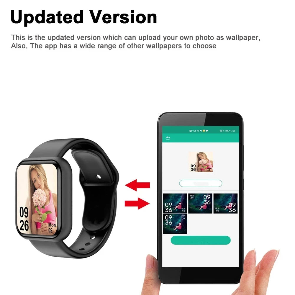 Men Smart Watches Color Screen Bluetooth Woman Fitness Sport Bracelet Health Sleep Monitor Electronic Clock Smartwatch Alarm Y68