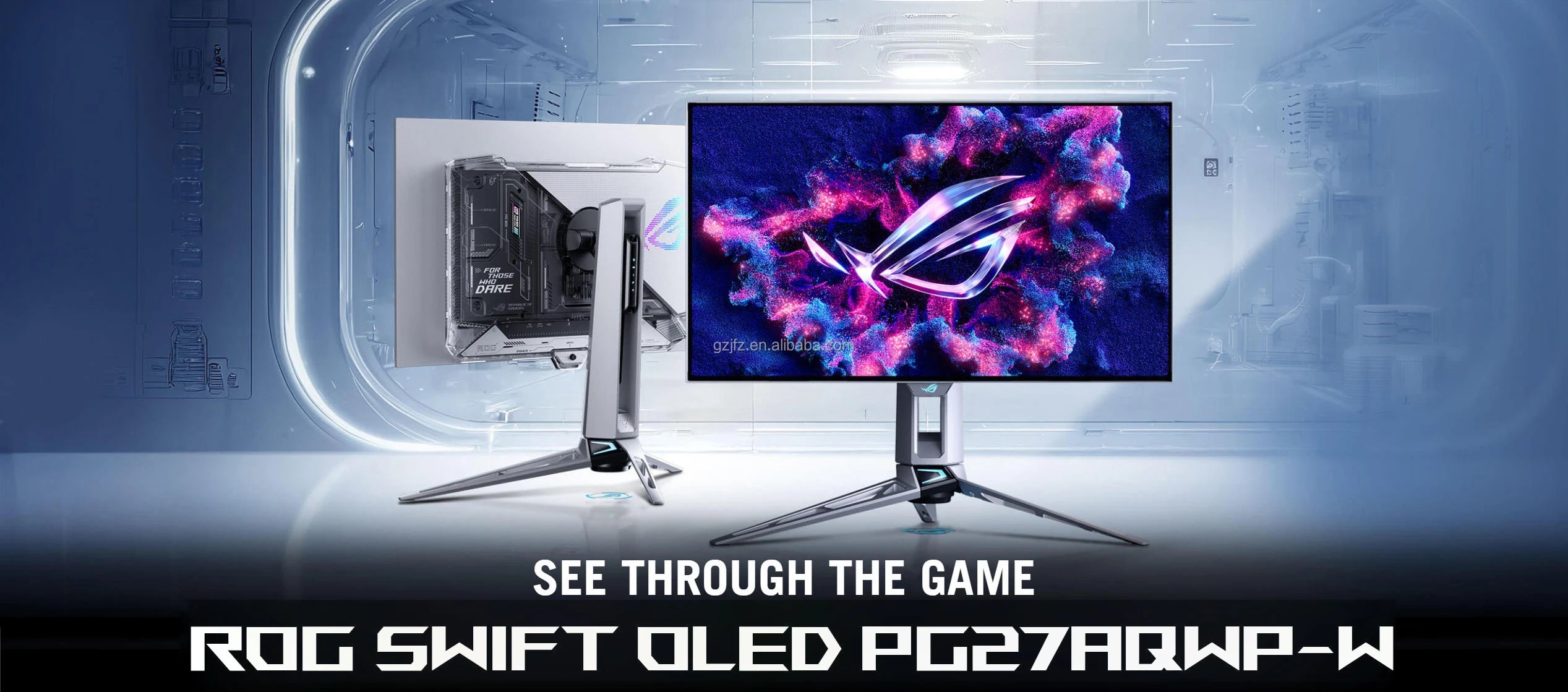 ROG PG27AQWP-W 27-inch QHD 540Hz / 720Hz Dual-Mode Tandem OLED Gaming Monitor SCREEN HDR500 DISPLAY OLED DP+HDMI+USB