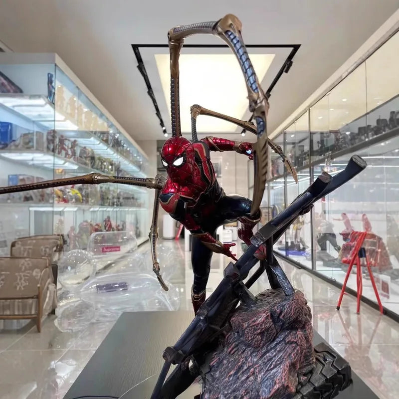 New Product In Stock Spider Man Figurine Avengers: Endgame Peripheral Steel Battle Suit Model Ornament Birthday Gift