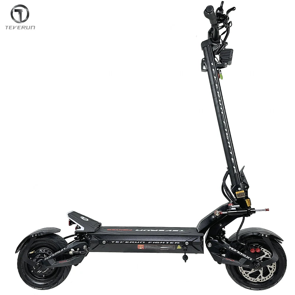Original Teverun Fighter 11 Plus 35Ah 1600W*2 Motor New TFT 4inch Display With NFC Lock  GPS Find Locate Electric Scooter