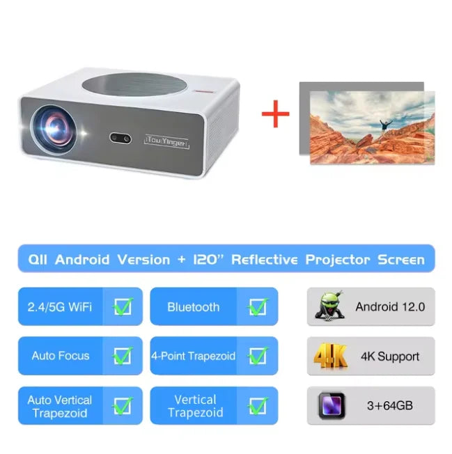 Touyinger Q11 full HD projector 4K 8K led home theater electronic video game equipment projector