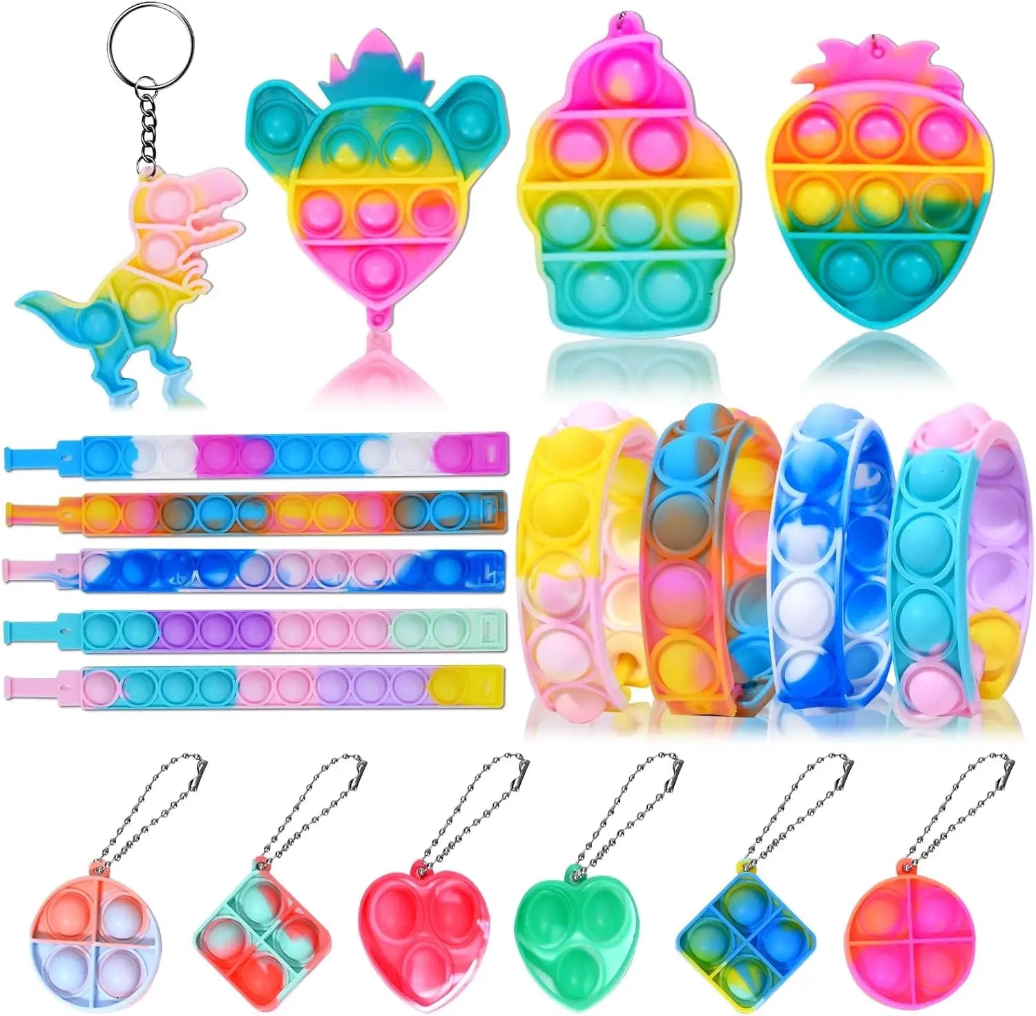 60/120 Party Favors for Kids 14-18, Fidget Toys, Pinata Stuffers, Treasure Chest Box Toys for Classroom, Goodie Bag Stuffers