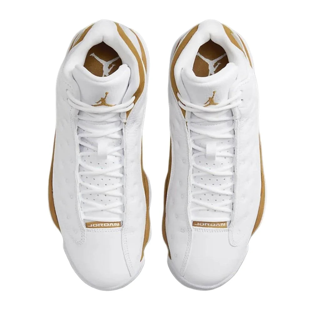 Nike Jordan Air Jordan 13 Retro Fashionable, Lightweight, and Soft Mid-Top Basketball Shoes (Unisex) White/Brown 414571-171