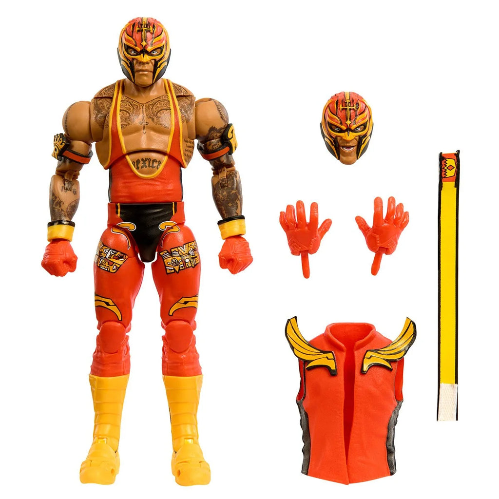 In Stock Original Mattel WWE Ultimate Edition 23 LA Knight  Rey Mysterio 6 Inch Scale Action Figure