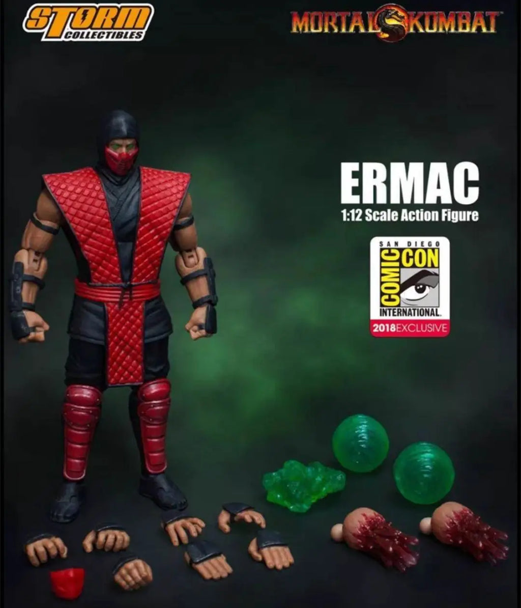 In-stock Storm Toys Mortal Kombat ERMAC 2018 SDCC Exclusive 1/12 Scale Action Figure Model Collectible Gift