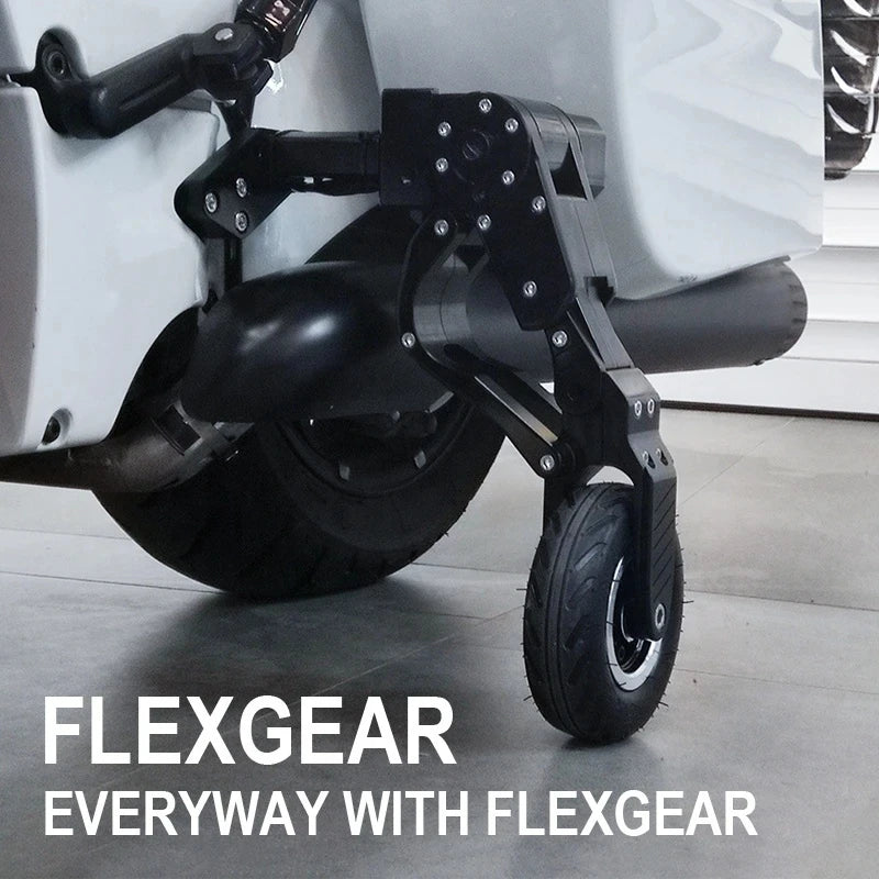 Chrome Landing Gear Powerful Anti-Fall Wheels for Latest Heavy Motorcycle Parking Safety Assist