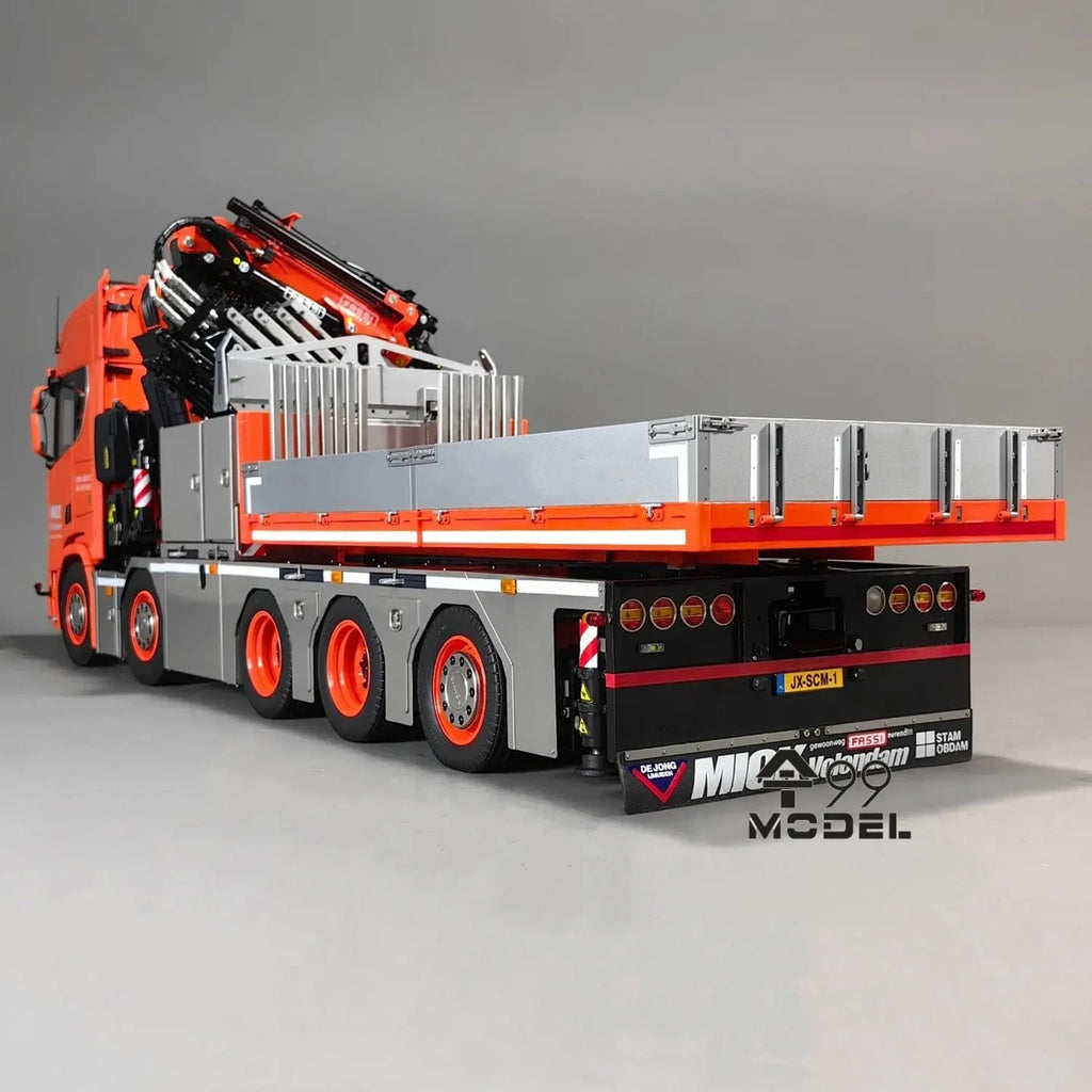 F1650 RC Crane R650 RC Truck 10x10 1/14 Metal Hydraulic Crane Truck Model Advanced Engineering Machinery RC Car Toy