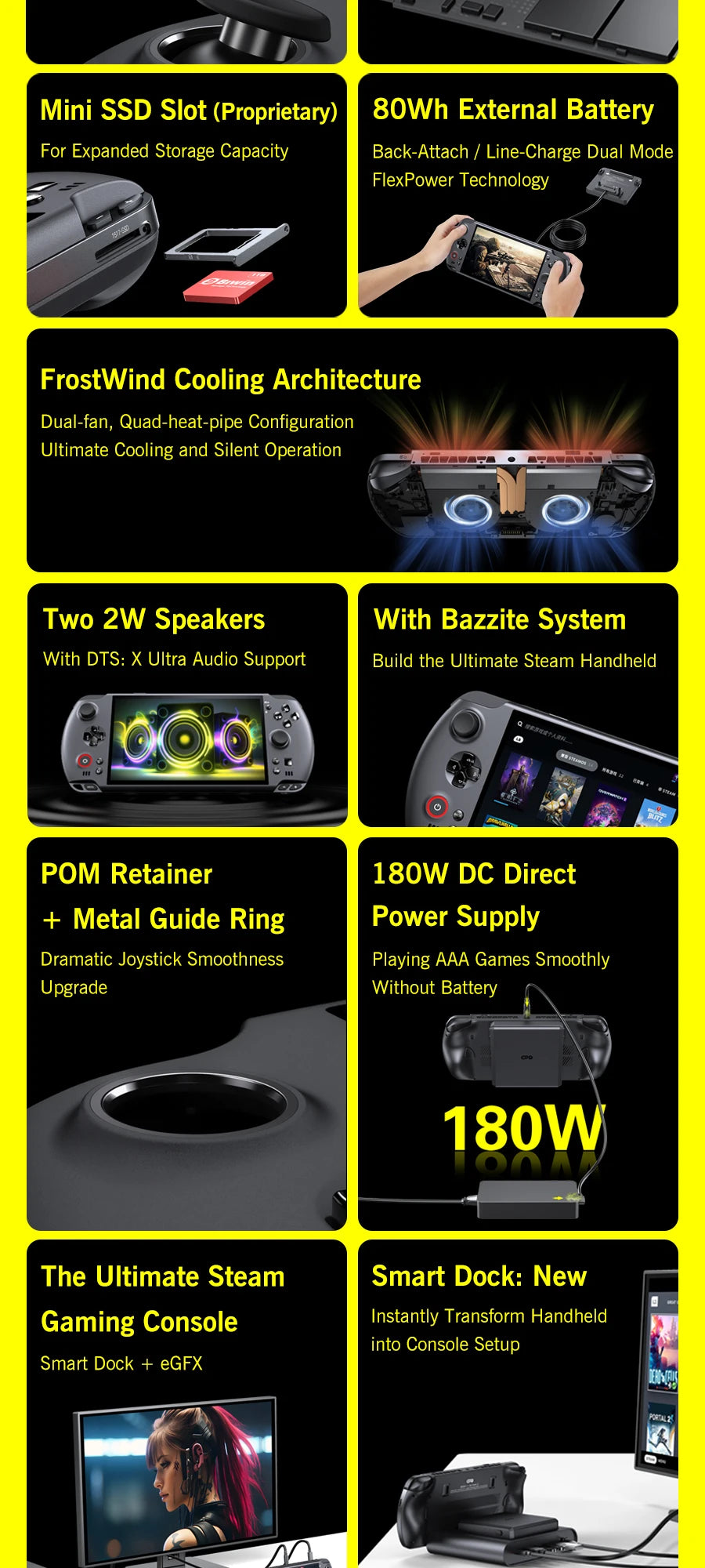 GPD WIN 5 Handheld Gaming Laptop Portable Gaming Entertainment with Laptop Functionality