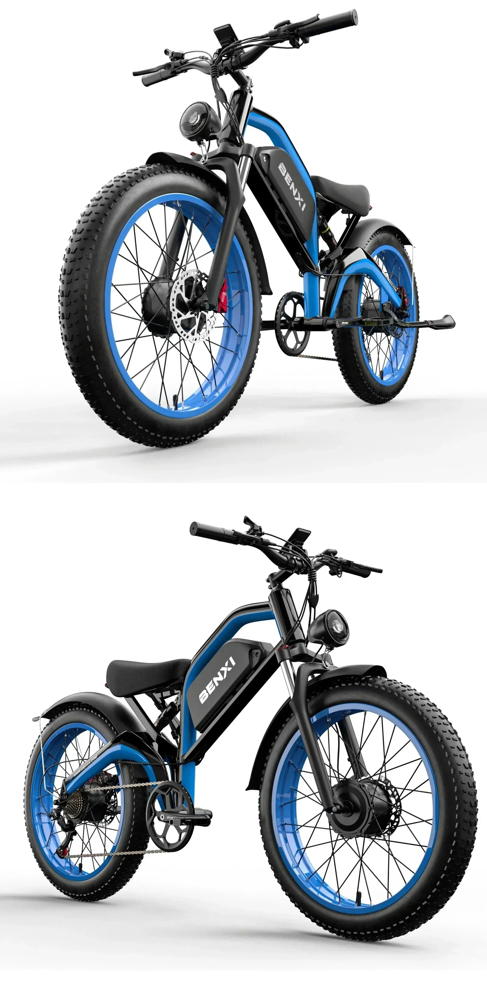 Electric bicycle 4000w motor 52v32ah battery 65km/h Electric bike 26 inch shock absorption mountain off-road mountain E-bike