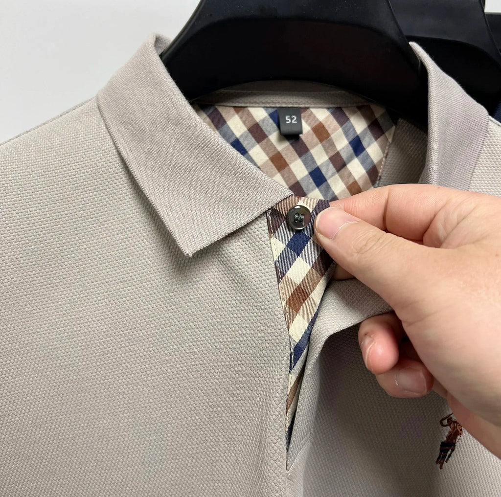 Designer luxury brand short sleeve polo shirt men summer trend striped hot selling Paul embroidery business casual golf T-shirt