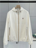 ALIN BC Top Line Microfiber Lightweight Tech Fabric Casual Men's Hooded Spring Autumn Jacket Outerwear Standard Fit Long Sleeve