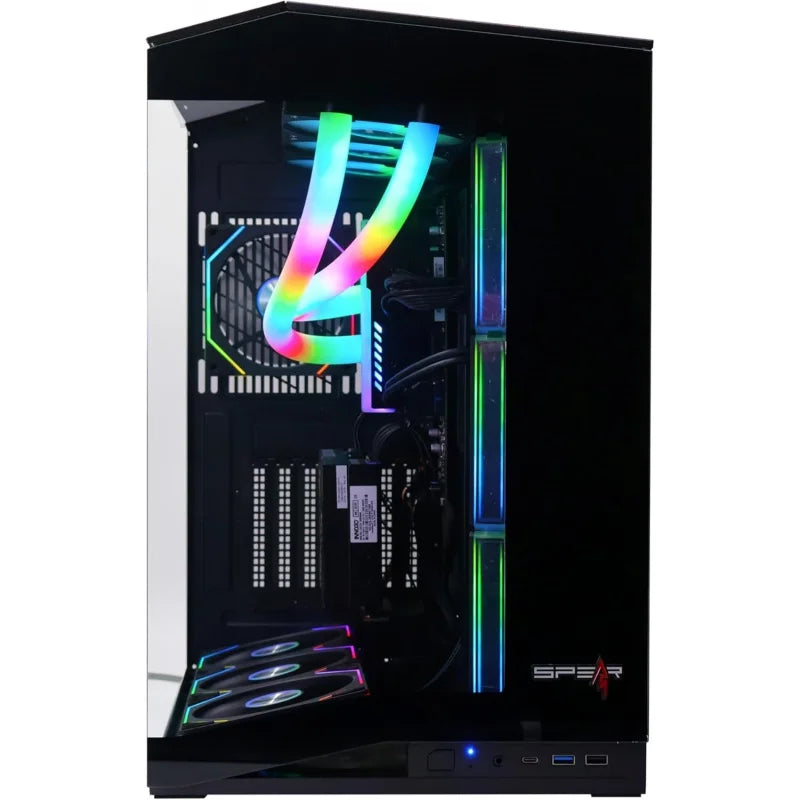 Gaming PC –  i5-14700F, RTX 5070 12GB, 32GB DDR5, 1TB NVMe SSD 3300MB/s, 700W PSU, 360mm ARGB Tube Water Cooler, Case with 7 AR
