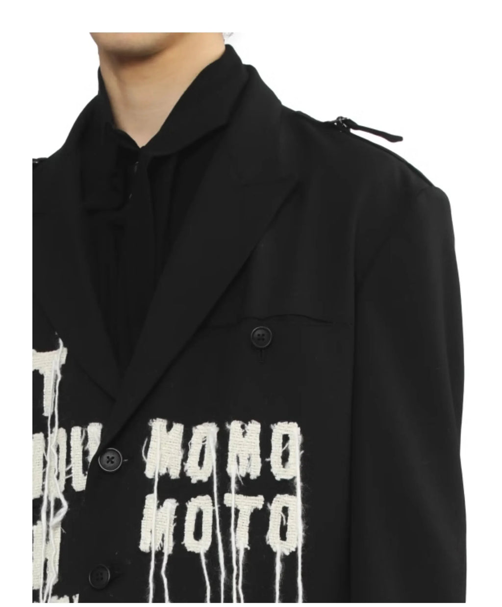 YOJI OOAK Japanese original patchwork letter tassel design sense suit jacket embroidered suit jacket for men