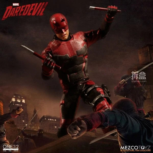 MEZCOTOYZ Genuine Superhero One 12 Series Wolverine Deadpool Logan Punisher Blade Daredevil Action Figures Model Toys Gifts