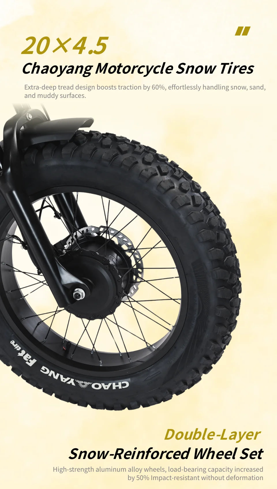 2025 AKEZ All-Terrain Off-Road E-Bike - 3000W Super Dual Motor, 48V 26Ah Battery, 20'' Fat Tires & Full Suspension, Fast Electri