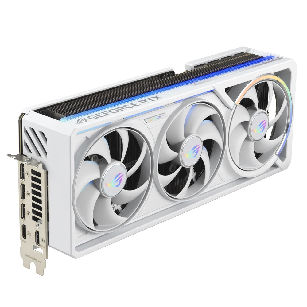 ASUS ROG Astral RTX 5080 O16G White Gaming Graphics Card 16GB GDDR7 PCIe 5.0 Quad-Fan Blackwell DLSS 4 White Edition