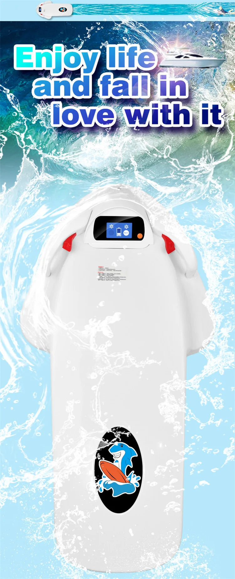OEM Wholesale 12Ah 15Km/H Max Speed Powered Surfboards Electric Surfboard Jet/Water Scooter