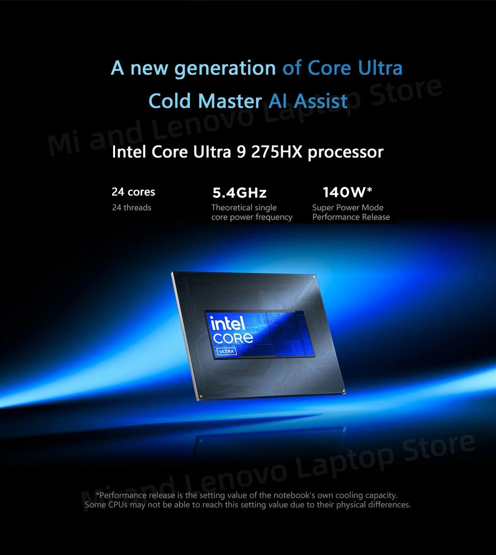 Lenovo LEGION Y9000P 2025 Ultra9 275HX RTX 5060/RTX 5070 8G 32GB 1TB 16inch 2.5K 240Hz Screen
