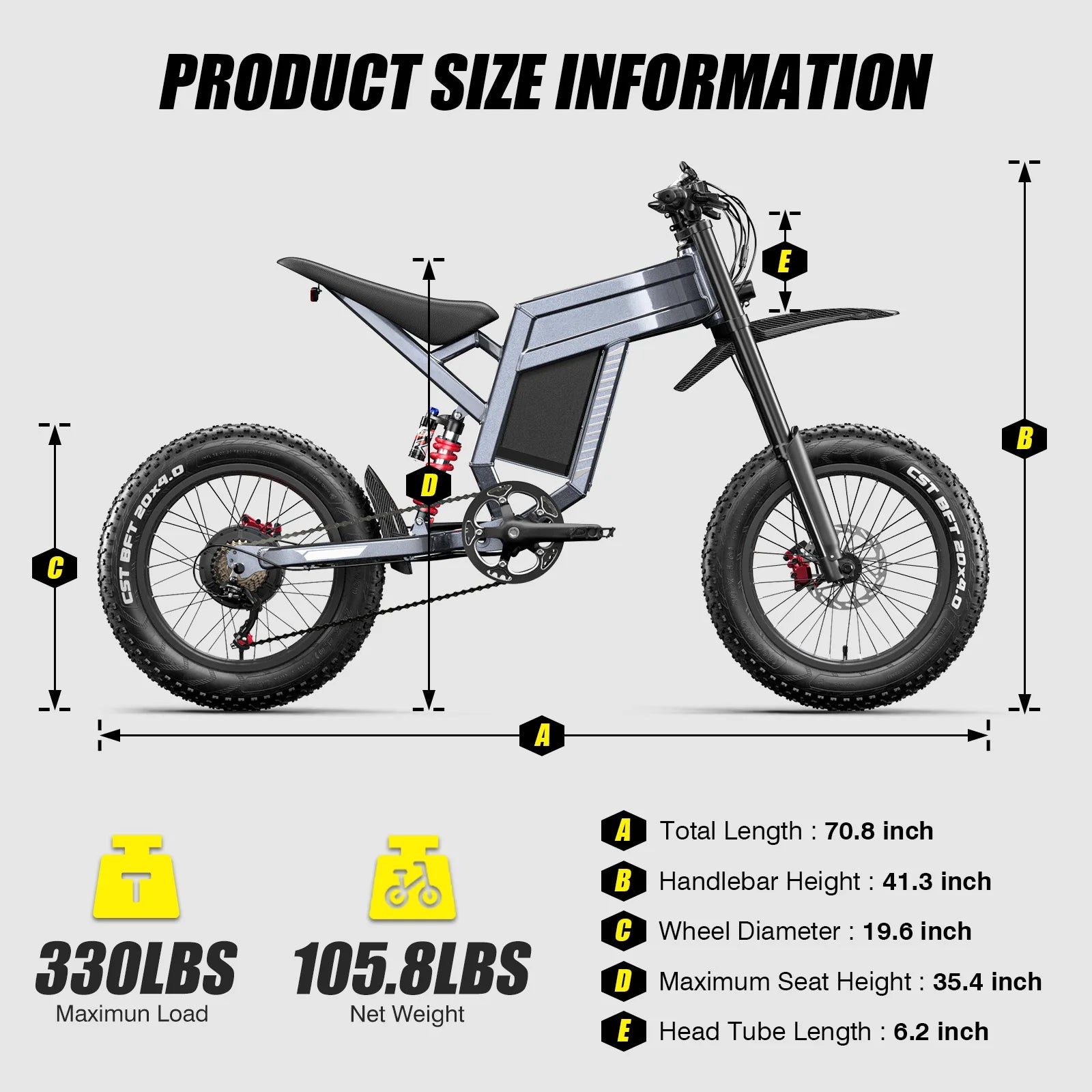 S900 Off-road Electric Bike 1500W60V30Ah All-terrain Motorcycle Parameters Suitable for Urban Mountain Riding,E bike for Adult