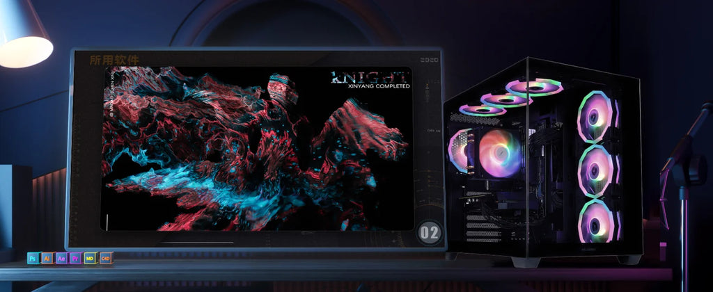 MLOONG Gaming PC Desktop, AMD Ryzen 7 8700F, GeForce RTX 5060Ti 8GB, 32GB DDR5 RAM, 1TB NVME SSD, 650W PSU, Windows 11 Home 64-b