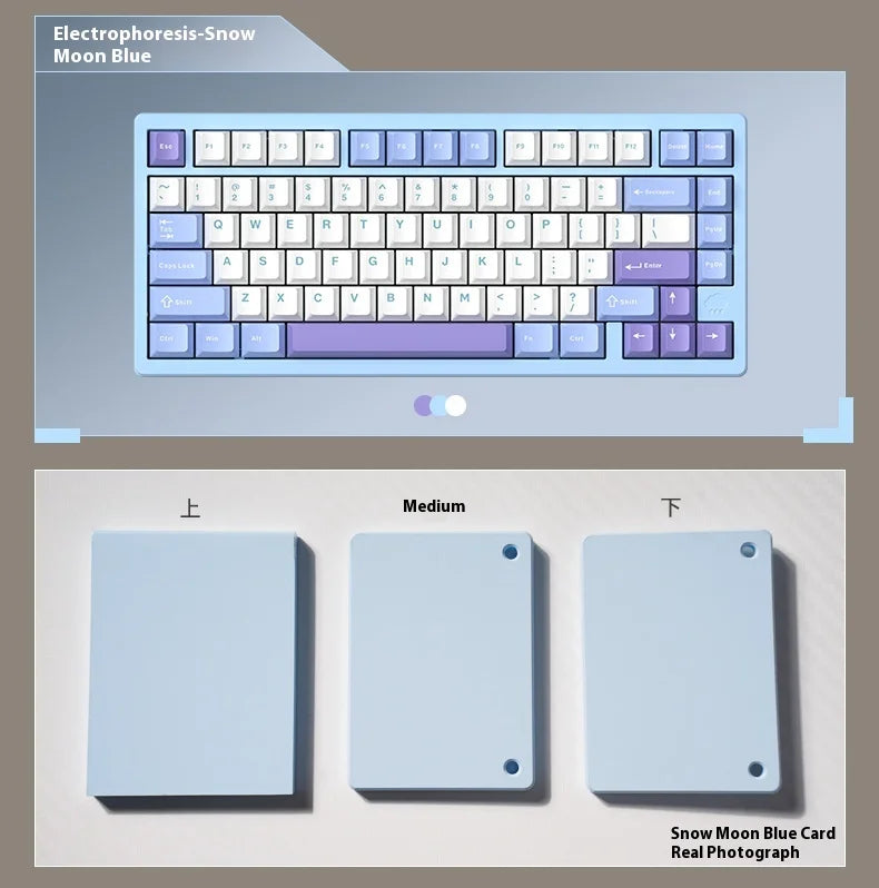 In Stock RAINY75 Mechanical Keyboard Hot-swap Aluminium Alloy Tri Mode RGB GASKET Gaming Keyboards Laptop Accessories custmgifts